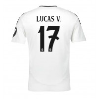 Camisa de Futebol Real Madrid Lucas Vazquez #17 Equipamento Principal 2024-25 Manga Curta